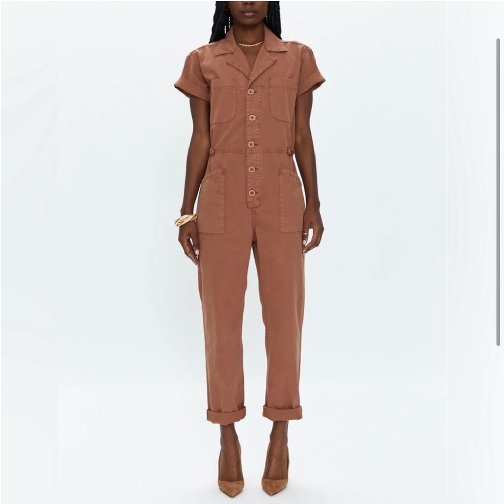 Pistola Grover Short Sleeve Field Jumpsuit / Boiler Suit Cinnamon / Clay Medium